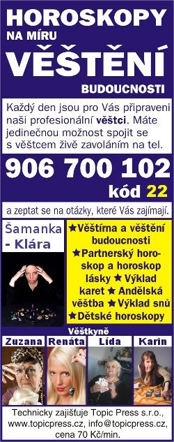 Výklad karet reklama v pravo